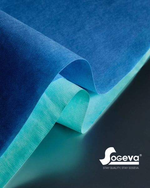 Sterilisatie papier 100x100cm, blauw, 150 st/ds