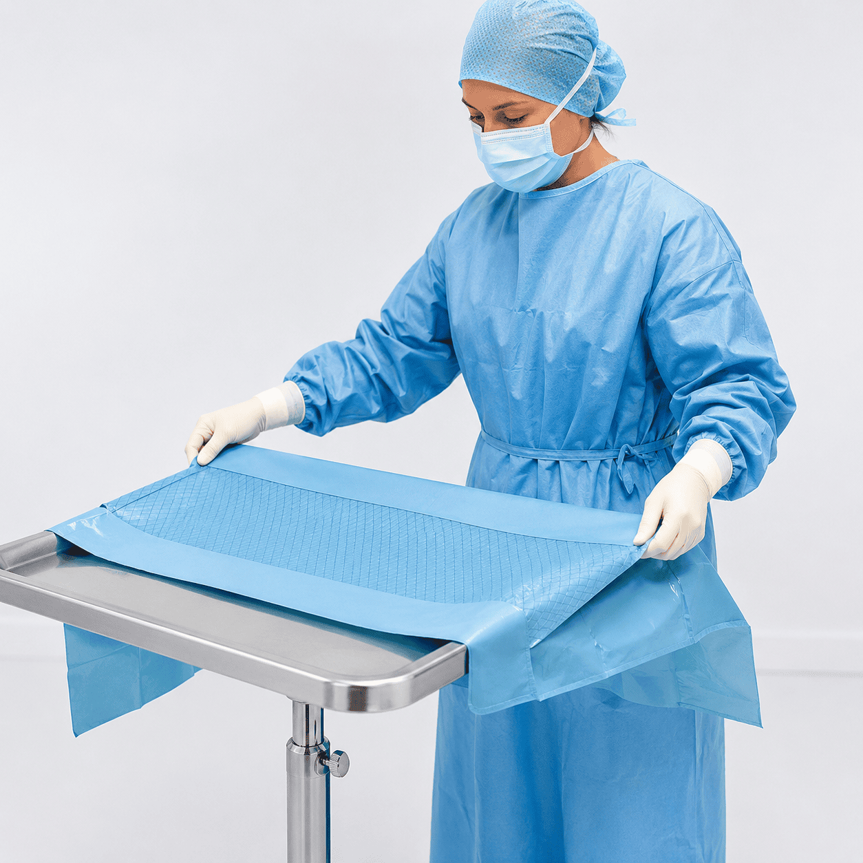 Mayo stand cover 80x140cm, steriel, 50 st/ds - Afbeelding 2