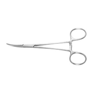 Zilveren chirurgische schaar met voor dentale procedures