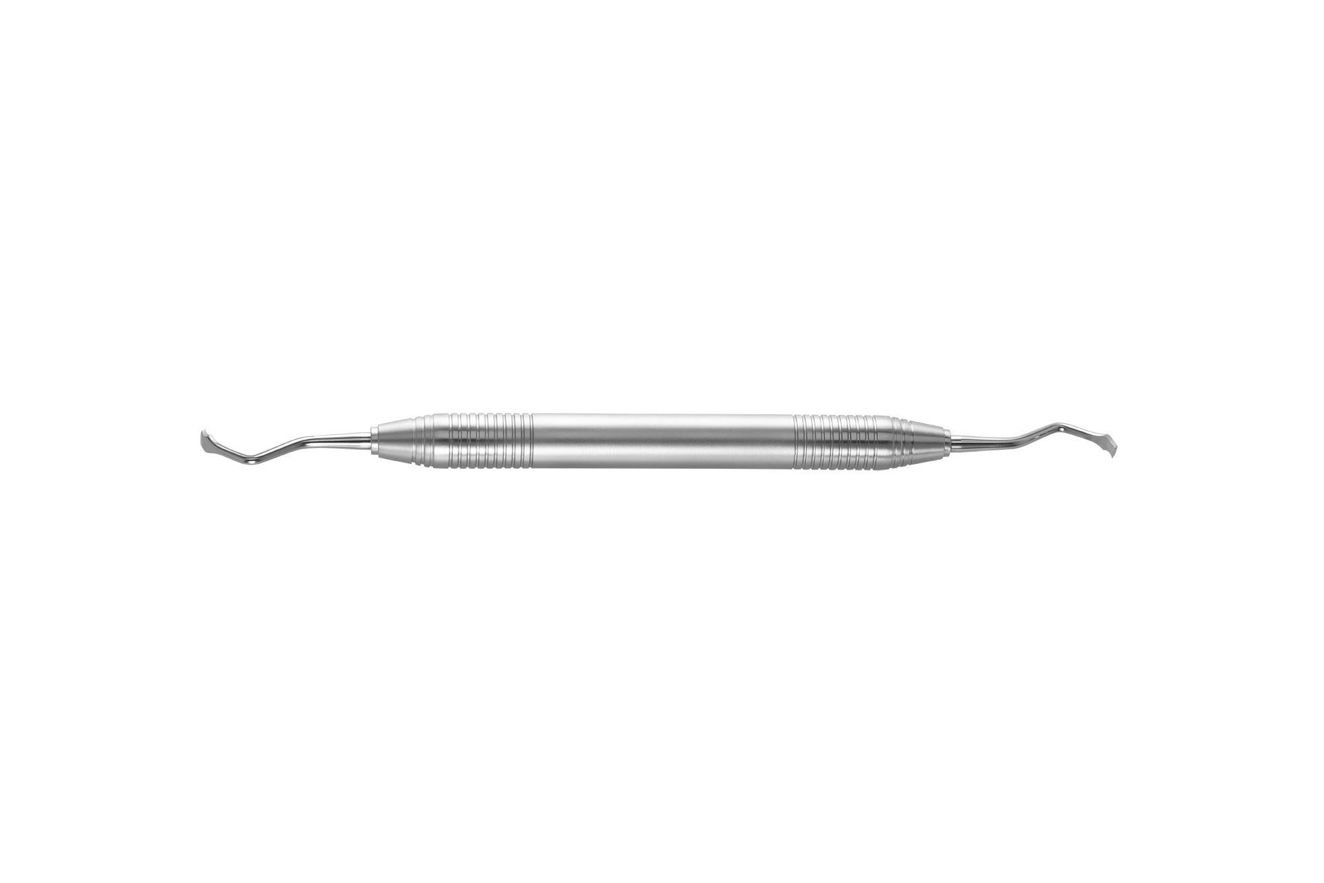 Dubbelzijdig roestvrijstalen chirurgisch instrument voor gebruik bij dentale procedures