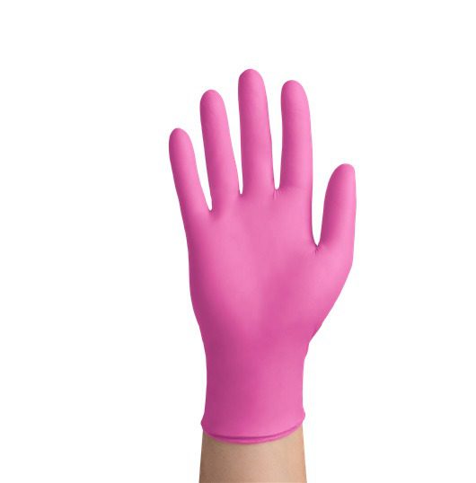 EasyCare gloves Nitriel Roze (100 st.) - Afbeelding 2