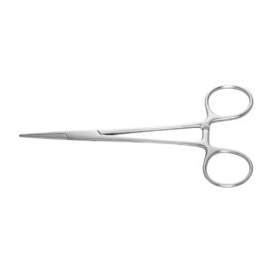 Zilveren chirurgische schaar met voor dentale procedures