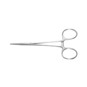 Zilveren chirurgische schaar met voor dentale procedures