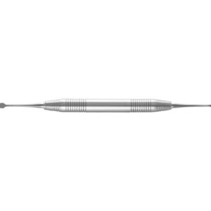 Dubbelzijdig roestvrijstalen chirurgisch instrument voor gebruik bij dentale procedures