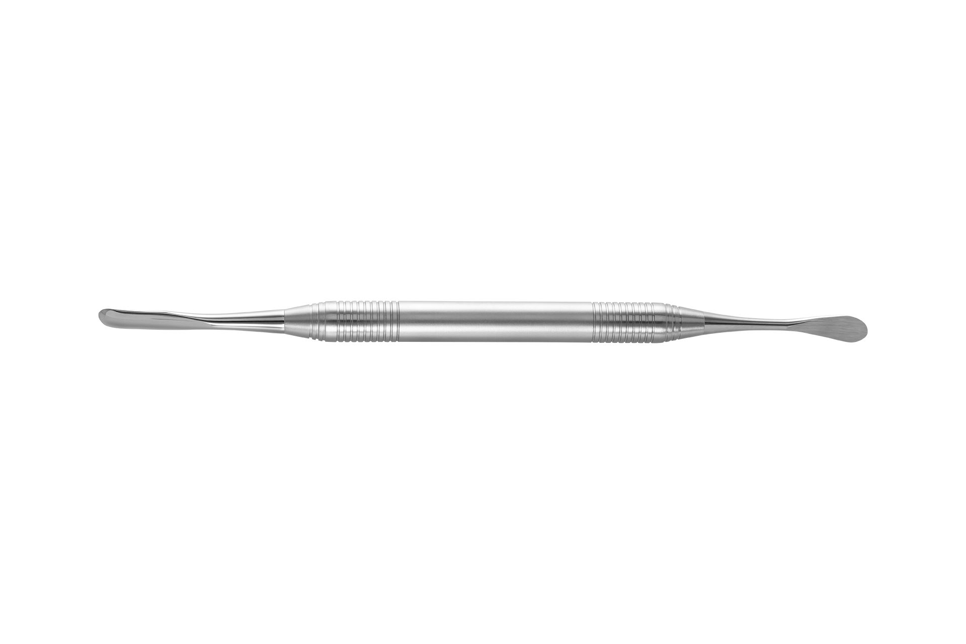 Dubbelzijdig roestvrijstalen chirurgisch instrument voor gebruik bij dentale procedures