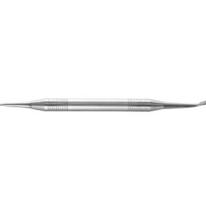 Dubbelzijdig roestvrijstalen chirurgisch instrument voor gebruik bij dentale procedures
