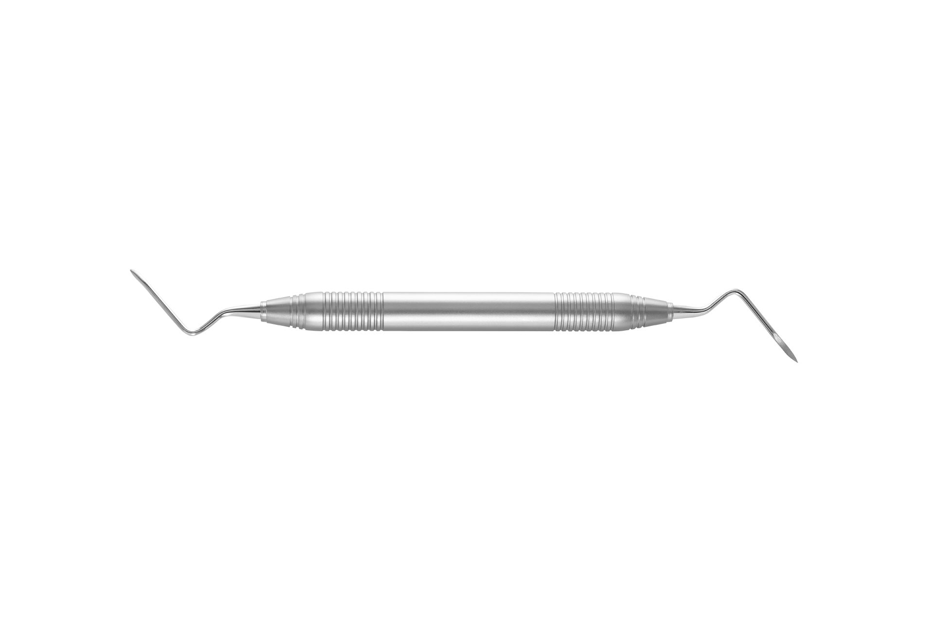 Dubbelzijdig roestvrijstalen chirurgisch instrument voor gebruik bij dentale procedures