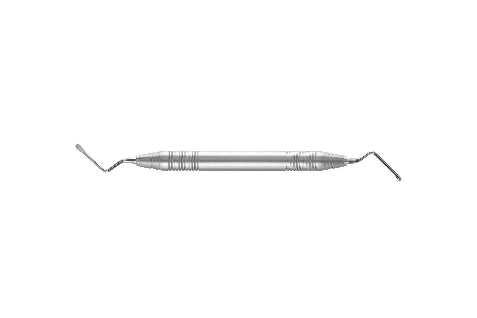 Dubbelzijdig roestvrijstalen chirurgisch instrument voor gebruik bij dentale procedures