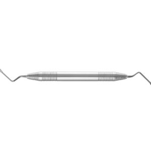 Dubbelzijdig roestvrijstalen chirurgisch instrument voor gebruik bij dentale procedures