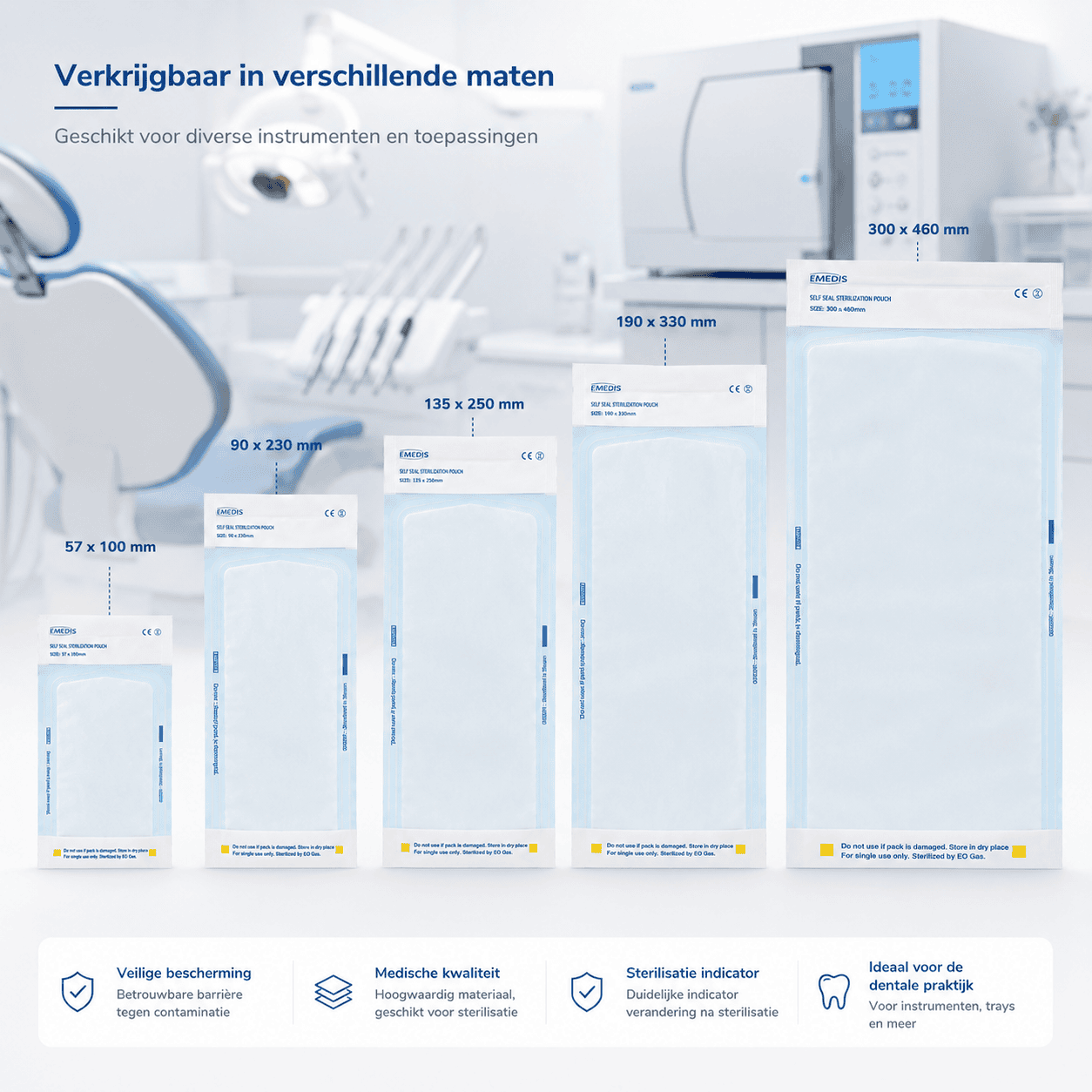 Sterilisatie zakken