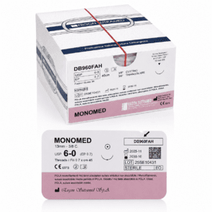 Monomed DB960FAH 6-0, 13mm 3/8C 45cm, violet, (36st)