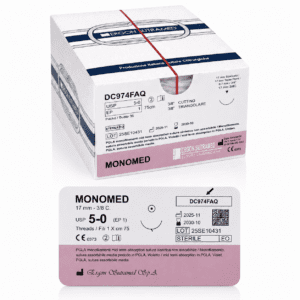 Monomed DC974FAQ , 5-0, 17mm 3/8C 75cm, violet (36st)