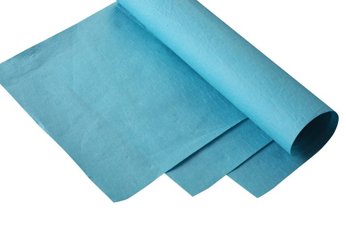 Sterilisatie papier 60x60cm blauw 500st. - Afbeelding 2