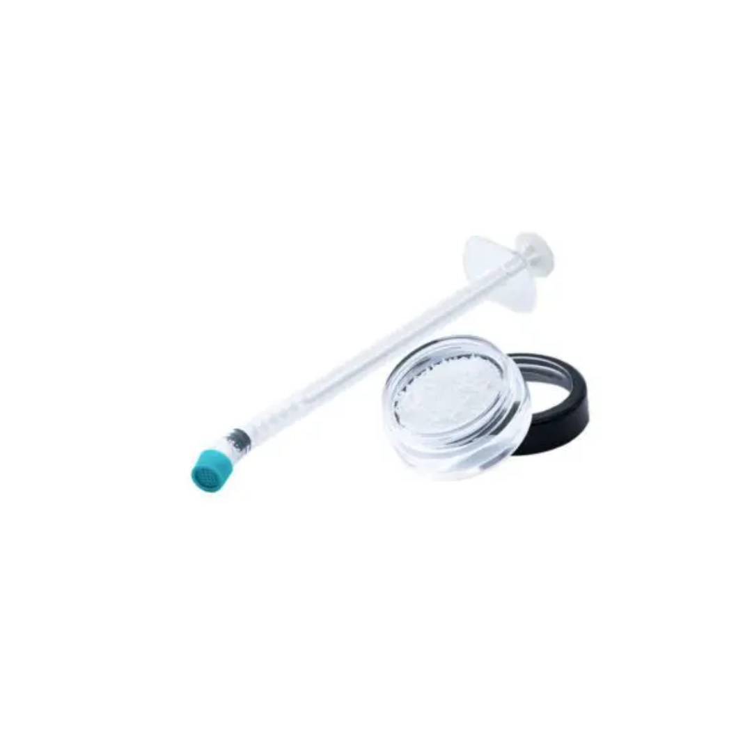 Chirurgische applicator en potje met botmateriaal