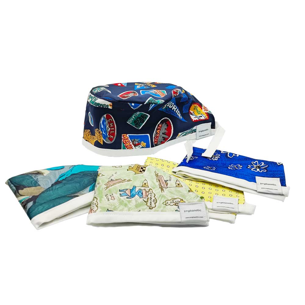 5x Operatie mutsen, diverse kleuren, gerecycled materiaal
